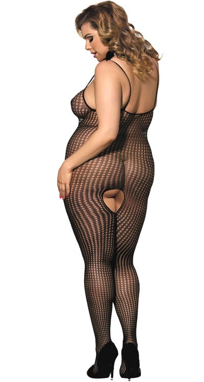 Crochet Net Bodystocking (Plus Size)