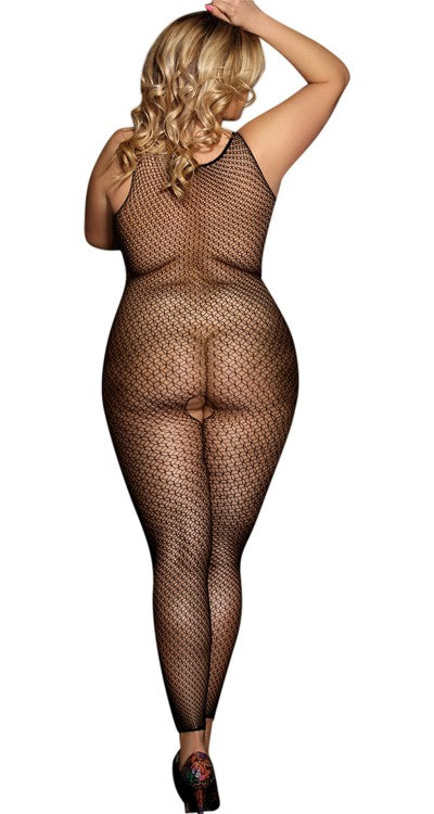 Double Weave Footless Bodystocking (Plus Size)